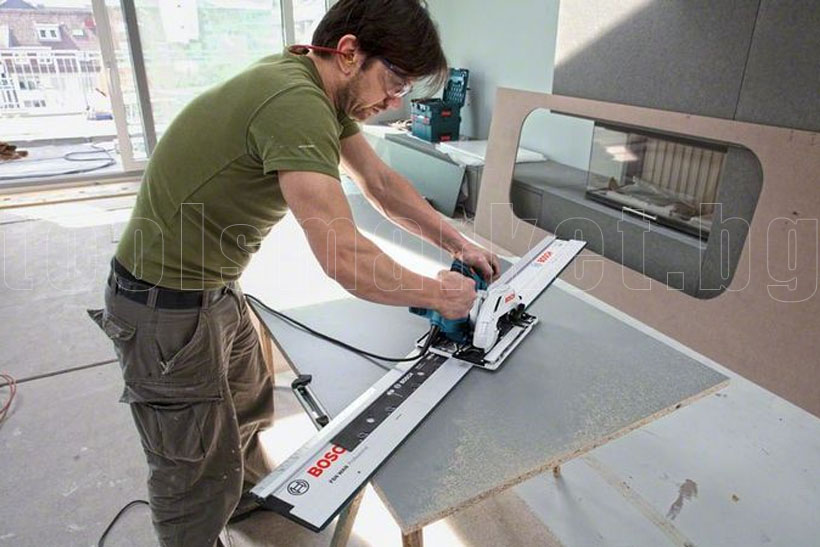 Нов Продукт Ръчен циркуляр Bosch GKS 55+ G в L-BOXX 238 