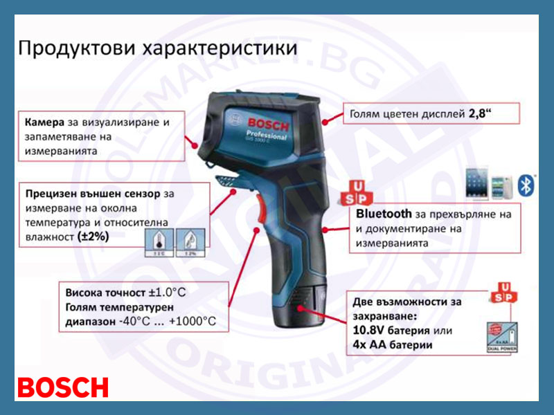 термодетектор на Bosch GIS 1000 C, продукт 2016