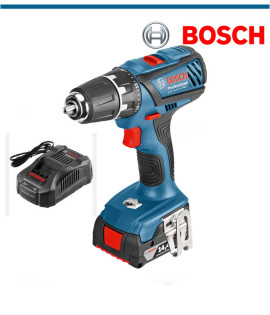 Акумулаторен ударен винтоверт Bosch GSB 14,4-2-LI Plus + 3x 2,0 Ah батерии и подарък зарядно устройство GAL 1820 CV